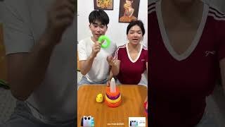 儿童搞笑视频 😀 #亲子互动 #有趣的创意 #喜爱度激励计划