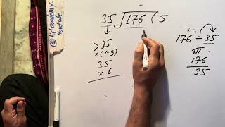 176 divided by 35 | how to divide | learn to divide (in Hindi) | Surendra Khilery
