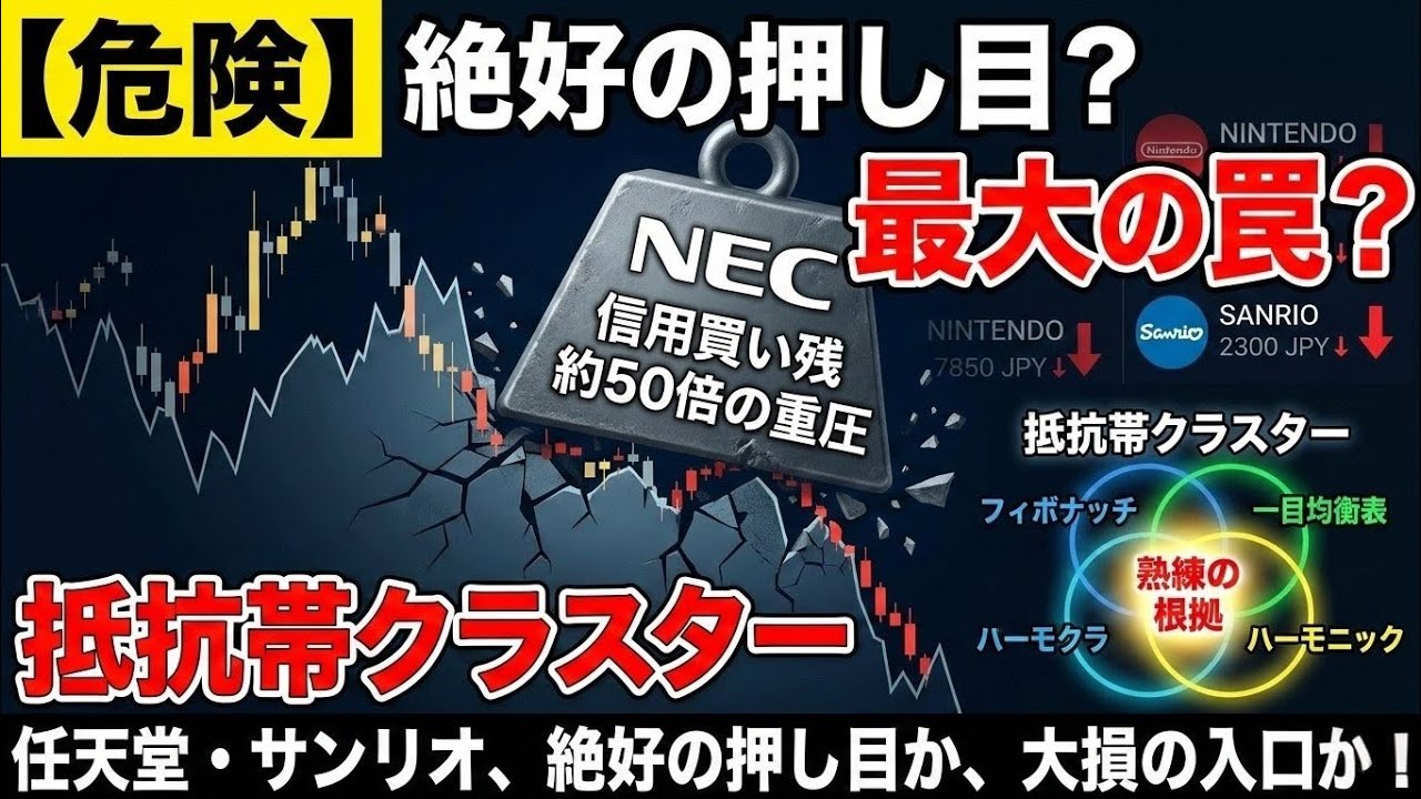 【危険】NEC信用50倍の罠！任天堂・サンリオ、絶好の押し目か、大損の入口か？