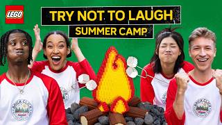 Ultimate Summer Camp Try Not to Laugh Challenge! 🏕️ | Full Episode | LEGO Brick Click