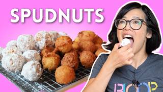 Fluffy Potato Donut Bubbles | Old Fashioned Spudnuts & Reindeer Sausage Taste Test