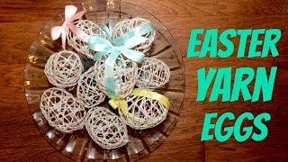 DIY EASTER YARN EGGS