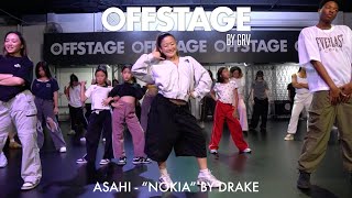 Asahi beginner choreography to “NOKIA” by Drake at Offstage Dance Studio