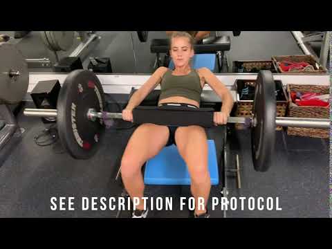 Barbell Hip Thrust Pyramid