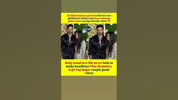 Hrithik Roshan spotted with his new girlfriend Sabha Fans have already #viral #bollywood #shorts