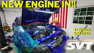 My 'CHEAP' SVT Cobra's FULLY FORGED Engine is INSTALLED! 1+ Hour New Years Special!