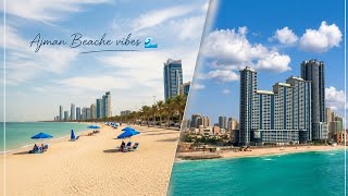Ajman Beach Corniche 🌊 | Peaceful Beach Walk & Road Trip | Ajman City Tour