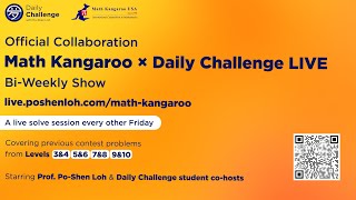 Math Kangaroo × Daily Challenge LIVE Bi-Weekly Show – 2020 Level 5&amp;6