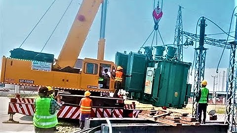 Transformer Lifting and Installation | 10 MVA Transformer Lifting By Crane | Tech & Tricks