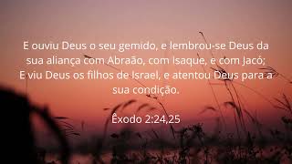 Exodo 2 24 25 E ouviu Deus o seu gemido e lembrou se Deus da sua alianca