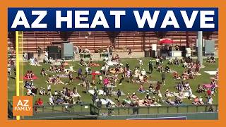 Phoenix area prepares for unseasonably high temps