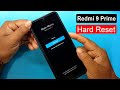 Redmi 9 Prime Hard Reset &amp; Factory Reset | Redmi 9 Prime (M2004J19I) Pin Unlock &amp; Pattern Unlock |