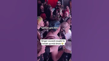 Singer causes couple to BREAK UP mid show 😭😬 #livemusic #concert #rockmusic #emo #tx2 #breakups