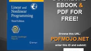 Linear and Nonlinear Programming International Series in Operations Research & Management Scienc