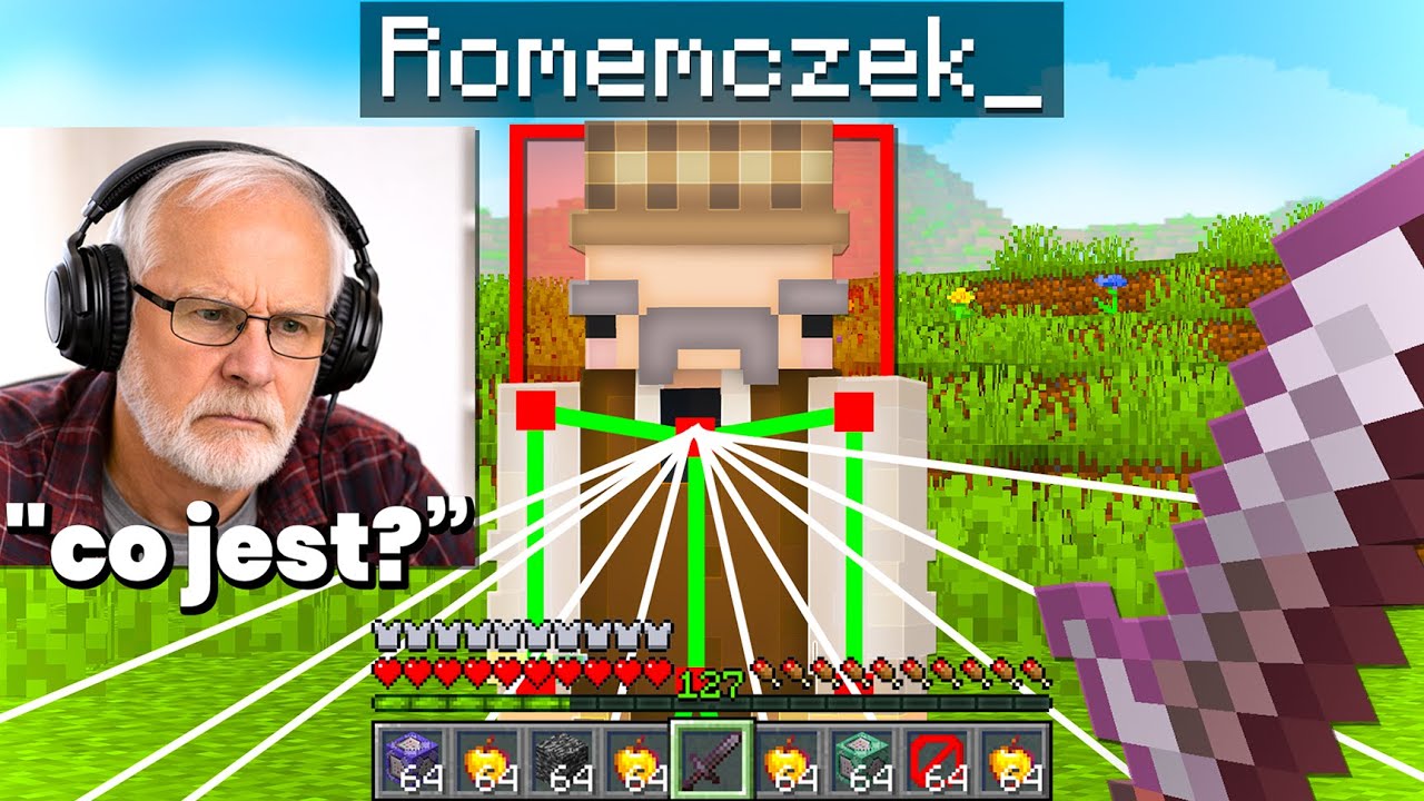 TROLLUJĘ mojego DZIADKA przez CHEATY w MINECRAFT