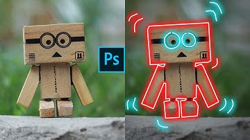 How To Glowing Lines In Photoshop | Photoshop Tutorial Glow Effect