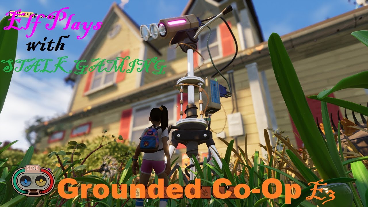 Elf Plays Grounded Co Op E3! We have storage and a fire pit!