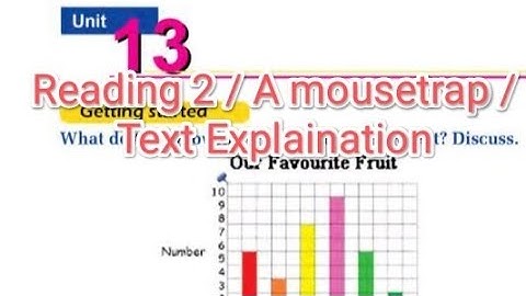 English grade 8|| Unit 13 || A mousetrap|| Text Explaination ||