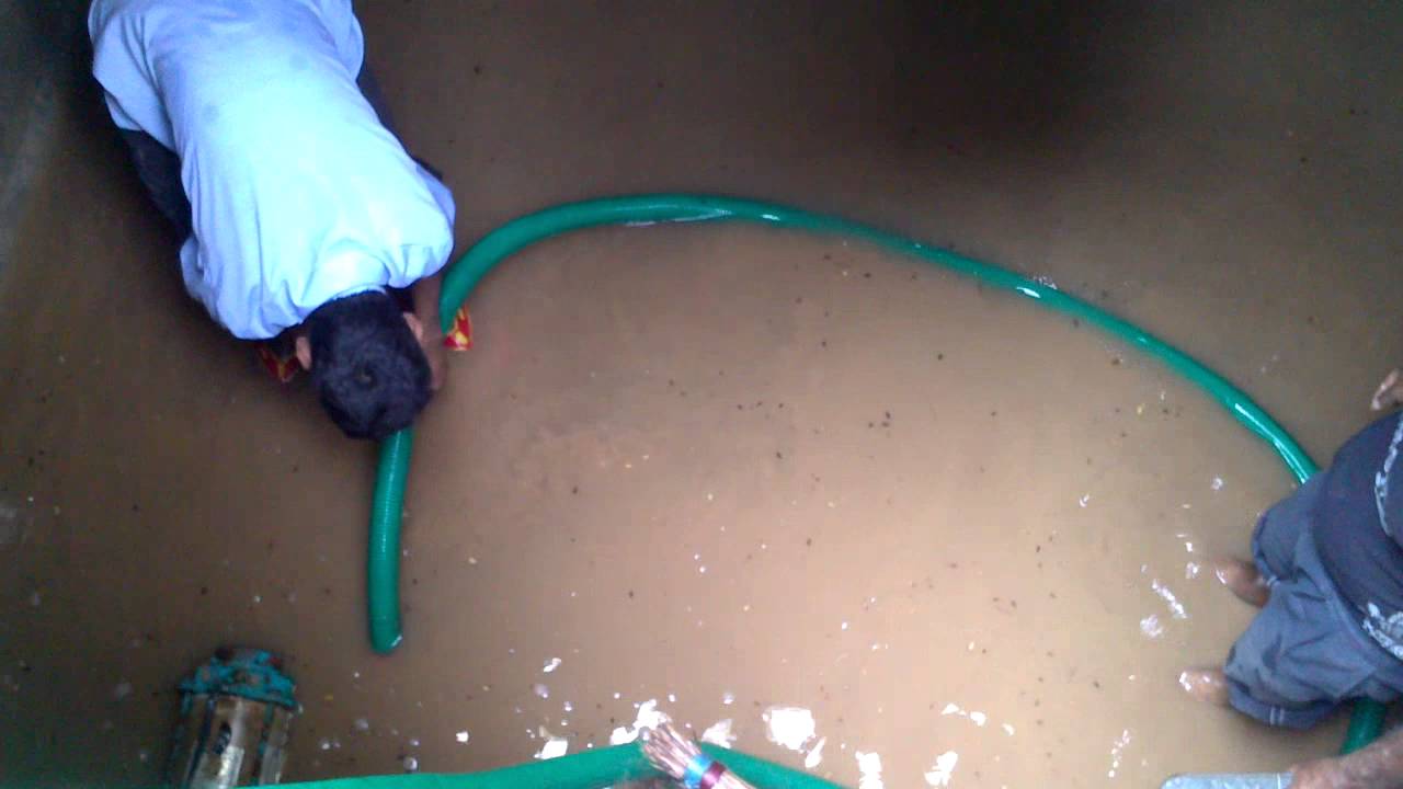 Underground water tank cleaning YouTube