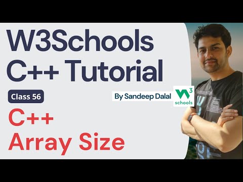 C++ Tutorial • C++ Array Size • W3Schools • Object Oriented Programming using C++ Tutorial