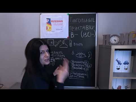 Russian grammar. Verb prefixes. Глагольные приставки  В  и ВЫ