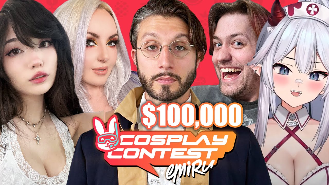 EMIRU $100,000 COSPLAY CONTEST ⚔️🧡 ft. bbno$, Jessica Nigri, Veibae and Sodapoppin