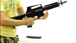 WE Gas Blowback Open bolt system M4 CQB RAS Airsoft