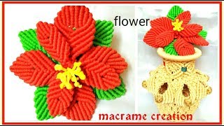 EASY Macrame flower tutorial in hindi