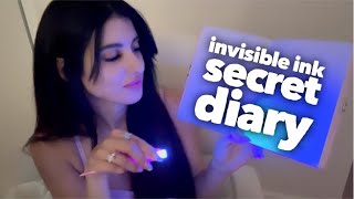 ASMR Gum + My Secret Diary Show &amp; Tell🔏🤫💋