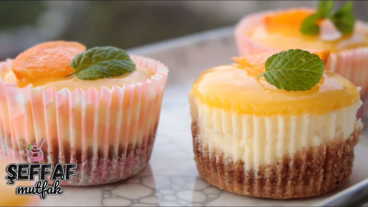 BİR TANE ASLA YETMEYECEK☝🏻 MANDALİNALI ENFES SOSUYLA PORSİYONLUK CHEESECAKE💯 BEKLETMEYEN LEZZET‼️