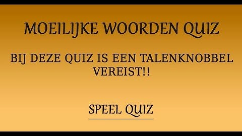 Alleen voor taalvirtuozen!!
