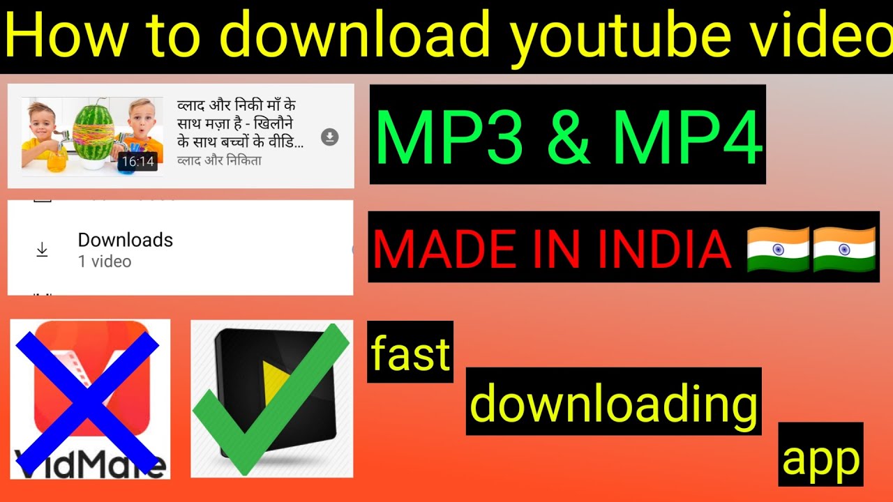 How to download youtube video | MP3 & MP4 | MADE IN INDIA 🇮🇳 | fast ...