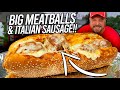 Undefeated Italian Meatball and Sausage Sandwich Challenge!!