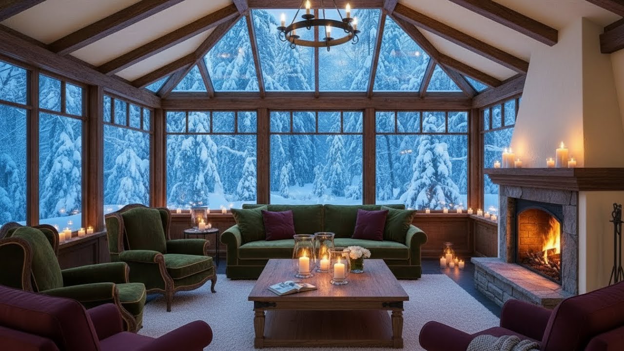 🔥❄️ Radio of Soothing Piano & Fire Crackling Sounds for Calm Focus, Healing, and Winter Ambience!