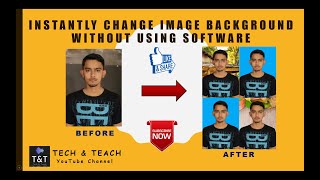 How to photo editing without any software ! how to change photo background ! Tech & Teach. screenshot 5