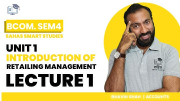 SY Sem4 Retailing Management || Unit 1 Lecture 1 Basic Introduction #msu #retailmanagement #shahas