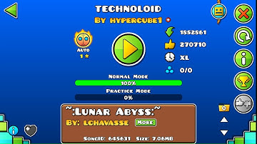 The Best Auto Level! - Geometry Dash - "Technoloid by Hypercube1 - Auto - Littlemixer232