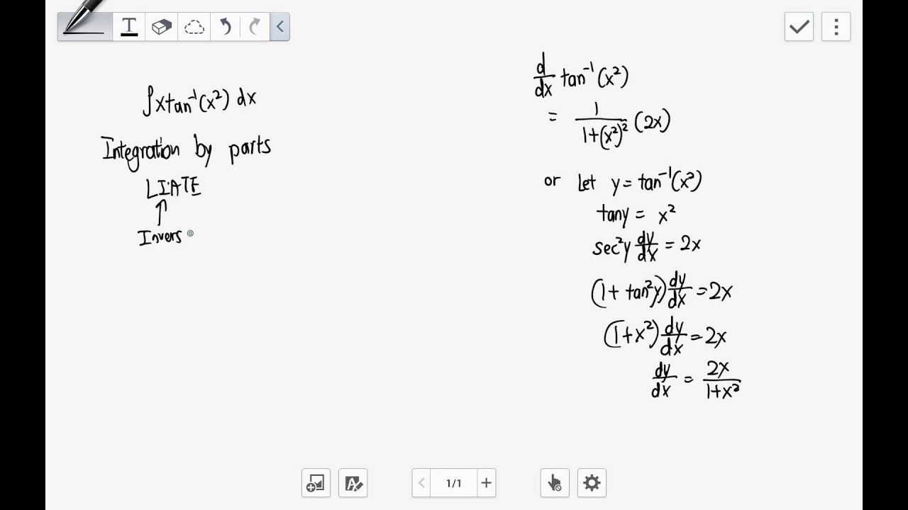 Integration by parts YouTube