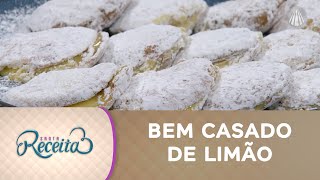 Essa sobremesa é para deixar todo mundo de boca aberta: bem casado de limão