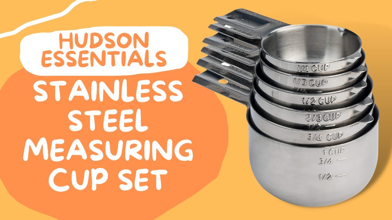 Stainless Steel Measuring Cups and Spoons Set -11pcs - Hudson