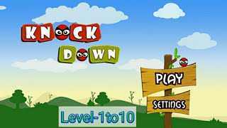 KNOCK DOWN || Angry Birds || Level:- 1 to 10 || Knock Down Game play ||Rough Gaming Official || screenshot 5