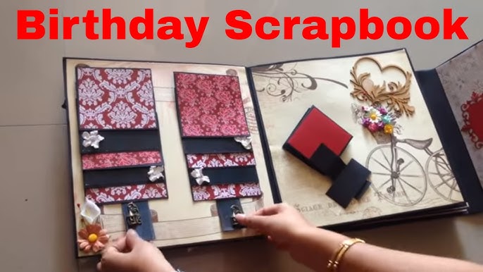 Birthday Scrapbook Idea, JK Arts, Birthday Scrapbook Tutorial Link :   #DIY #Scrapbook #Tutorial  #Birthay #GiftIdea #Howto #make #Scrapbook #JKArts, By JK Arts
