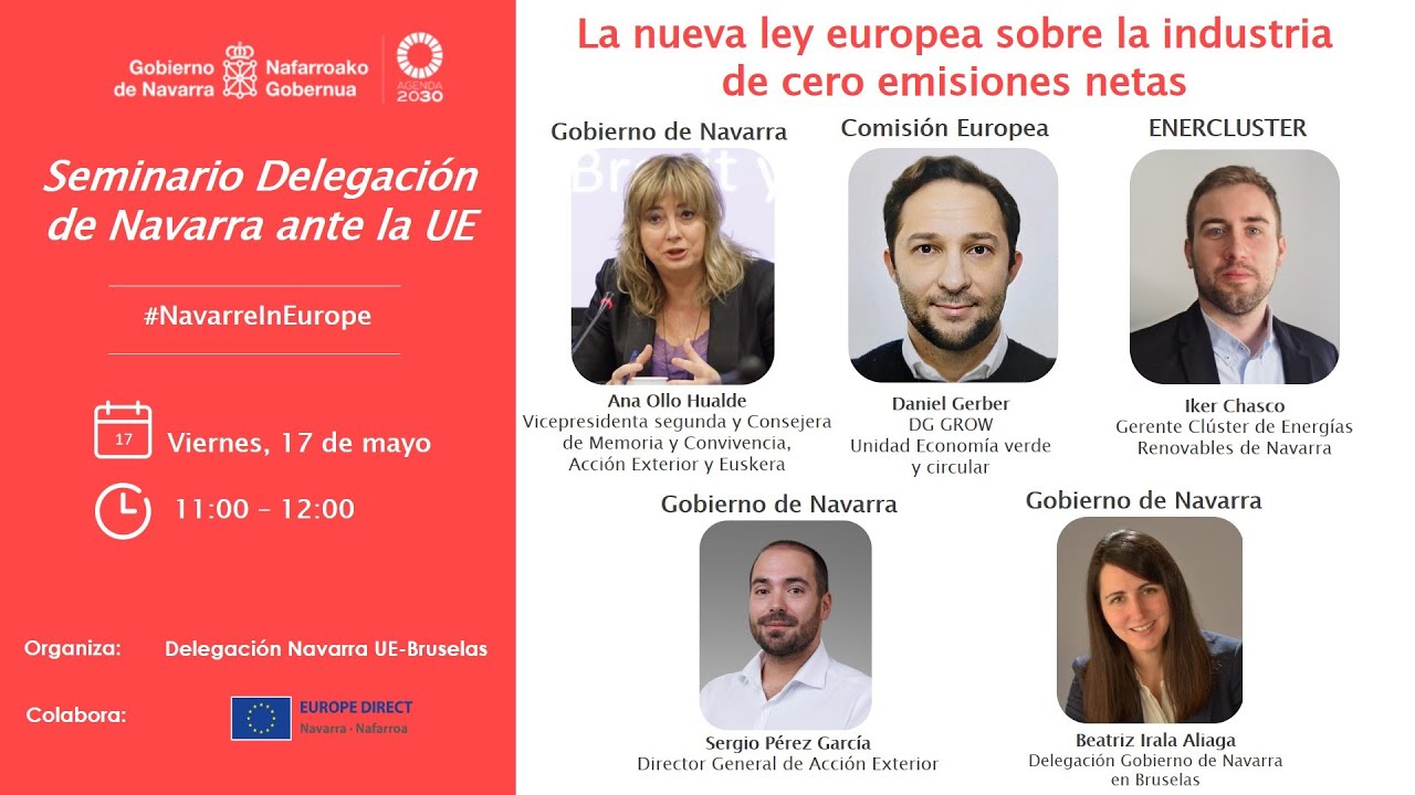 Seminario Ley europea sobre la industria de cero emisiones netas 17.05. ...