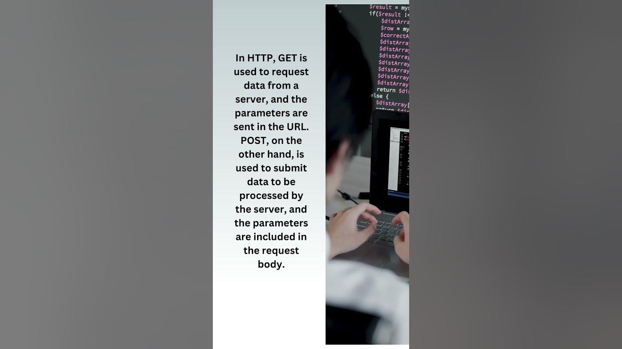 What is the difference between http get and post methods youtubeshorts