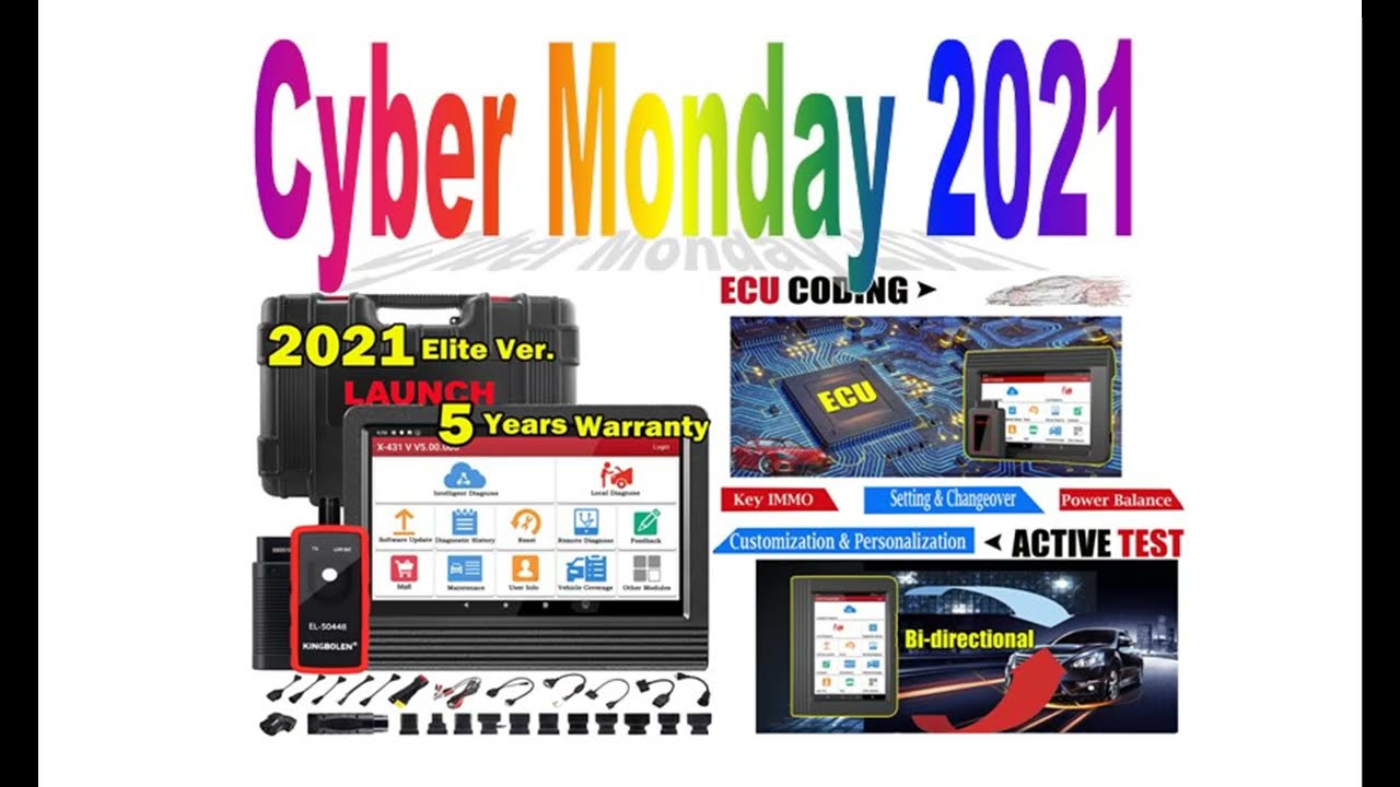 "Cyber Monday 2021" LAUNCH X431 V Pro 2021 Latest Bi-Directional Scan Tool