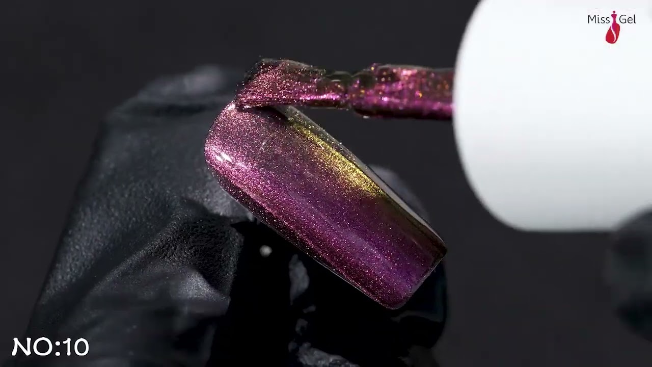 MissGel - 9D Holographic Sparkle at Every Angle! Cat Eye Gel Polish Reveal 8020 MFMY Luxury Cat Eye