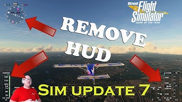 How to remove the instruments HUD from chase cam msfs update 7