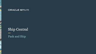 NetSuite Ship Central screenshot 4