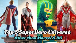 Top 5 Superhero Universe Other Than Marvel & DC | Must Watch Superhero Shows | SuperHero Counter