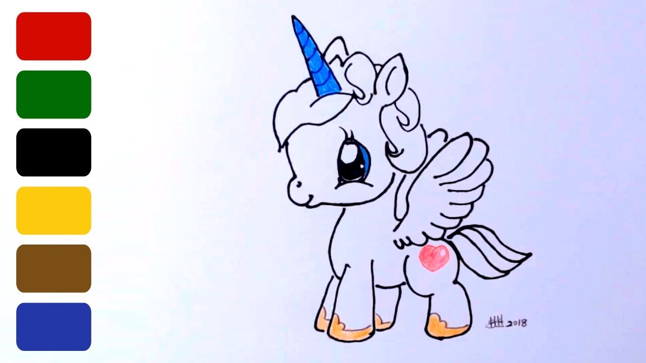 How To Draw An Unicorn Pegasus Youtube